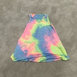 Vibrant Tie-Dye Sleeveless Dress